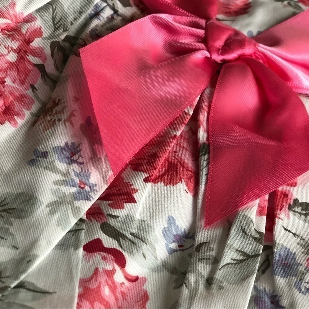 CAT or Small Dog Floral Summer Dress with Bow tie- NEW